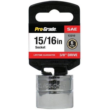 Pro-Grade Tools 3/8" Dr. 6 Pt. 15/16" Socket 13210